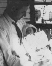 Baby Louise and her Father